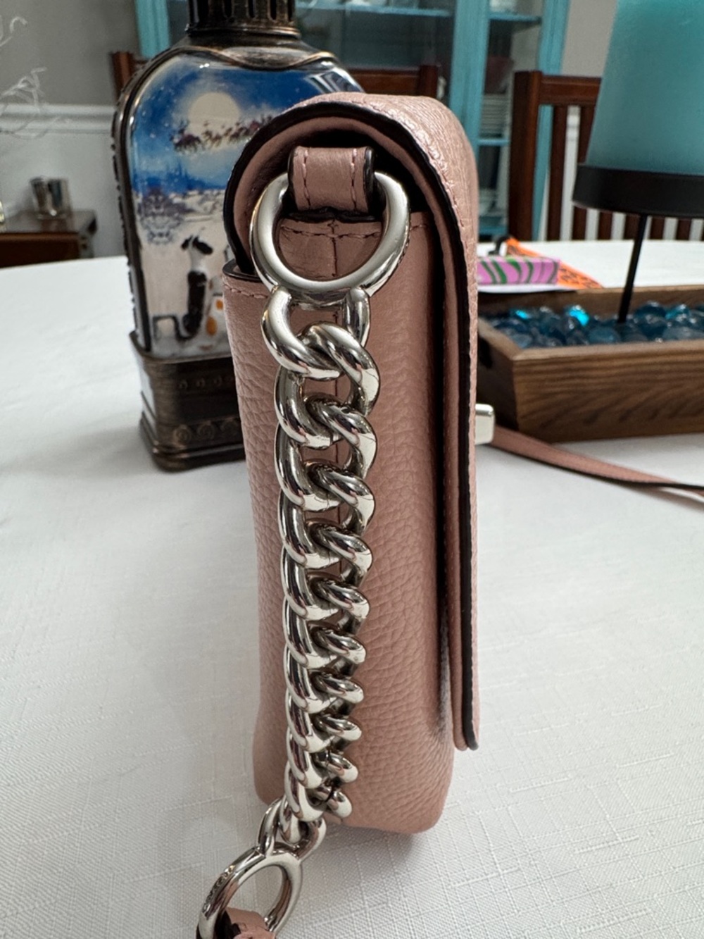 Coach Crosstown Vintage Leather Turnlock Crossbody - Blush Pink - Picture 2 of 16